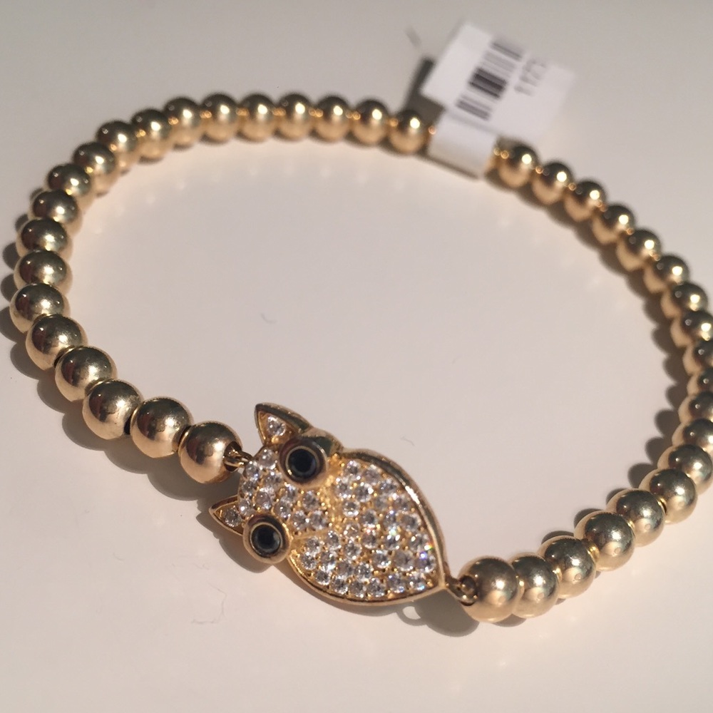 Gold Owl Bracelet